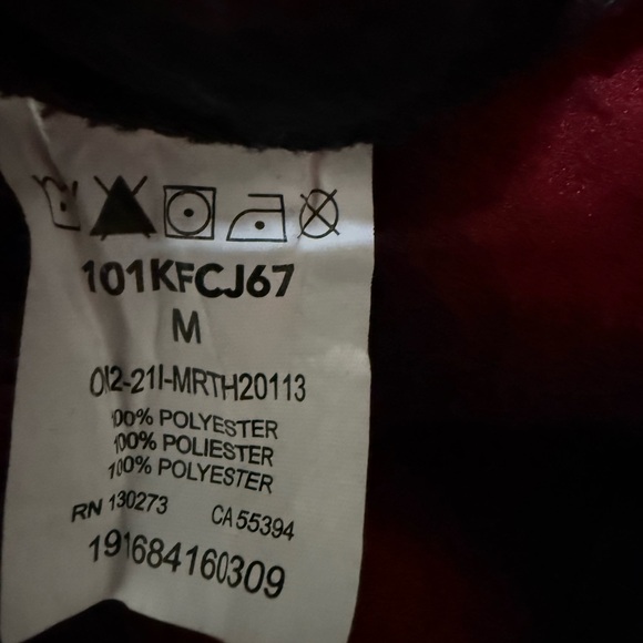 Lee Women's Red and Black Checkered Teddy Jacket - Picture 5 of 8